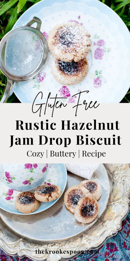 jam drop biscuits on a vintage tea cup.