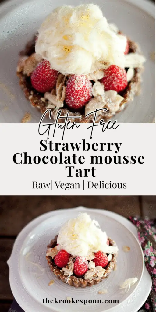 Healthy dairy-free chocolate dessert on plate