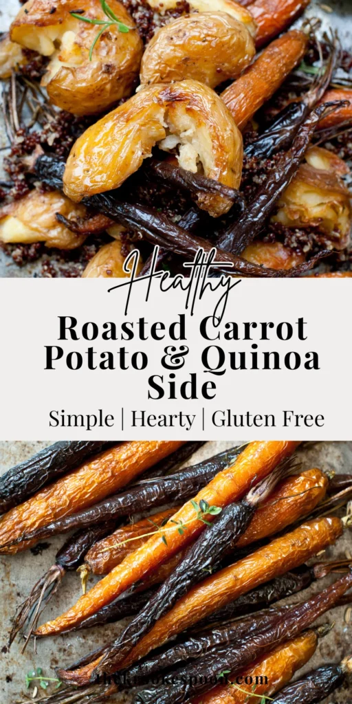Roasted Carrot, Potato and Quinoa side