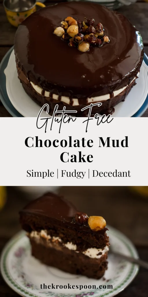 Cozy Chocolate Mud Cake - gluten free, decedant, fudgy