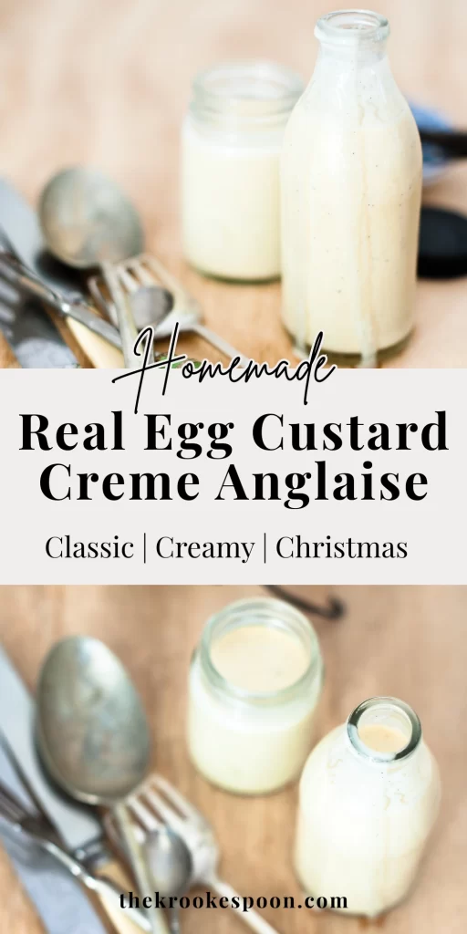 Real egg custard - Creme Anglaise gluten free recipe
