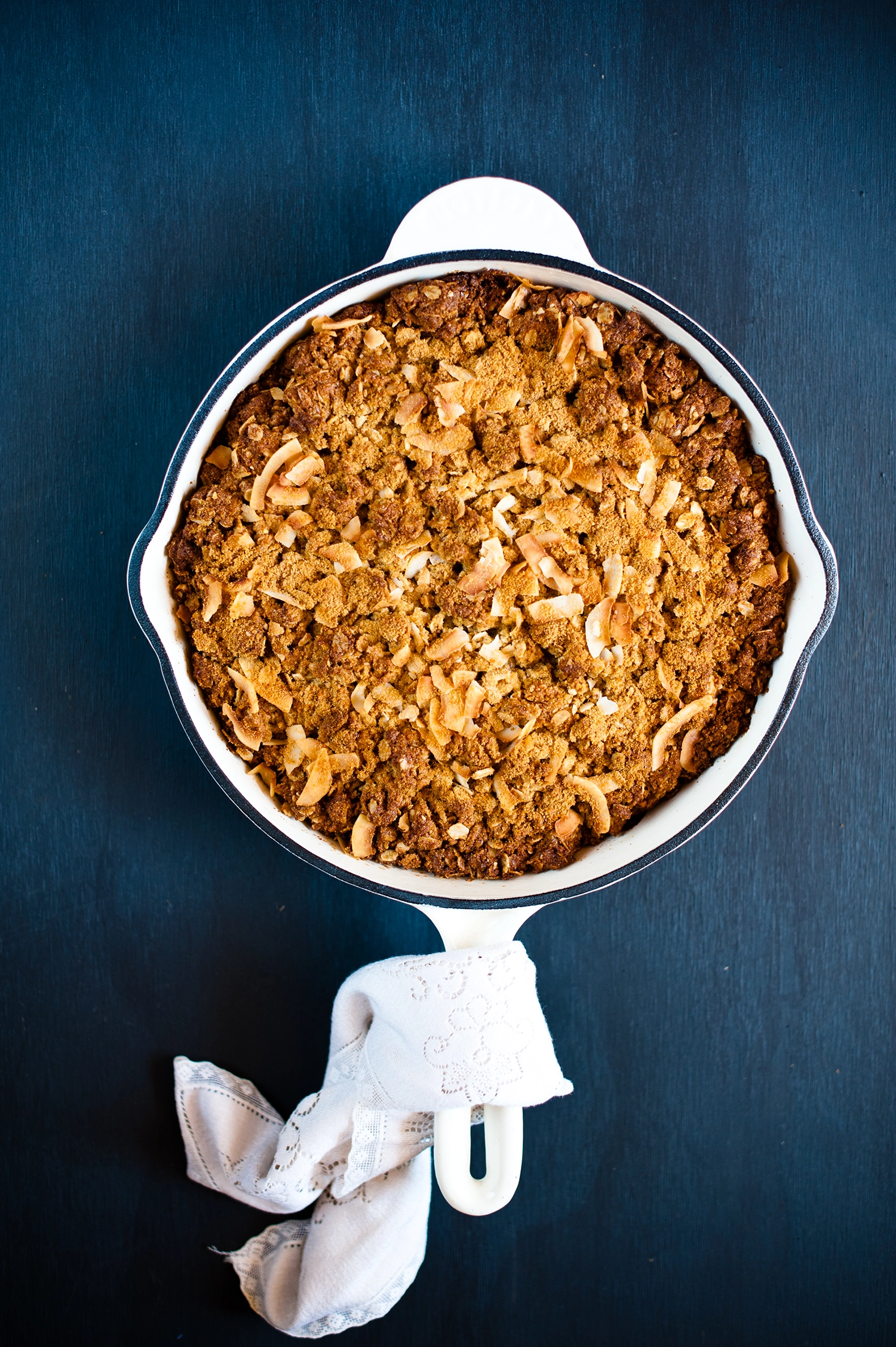 Raspberry Frangipane and Apple compote ANZAC crumble.Gluten free.