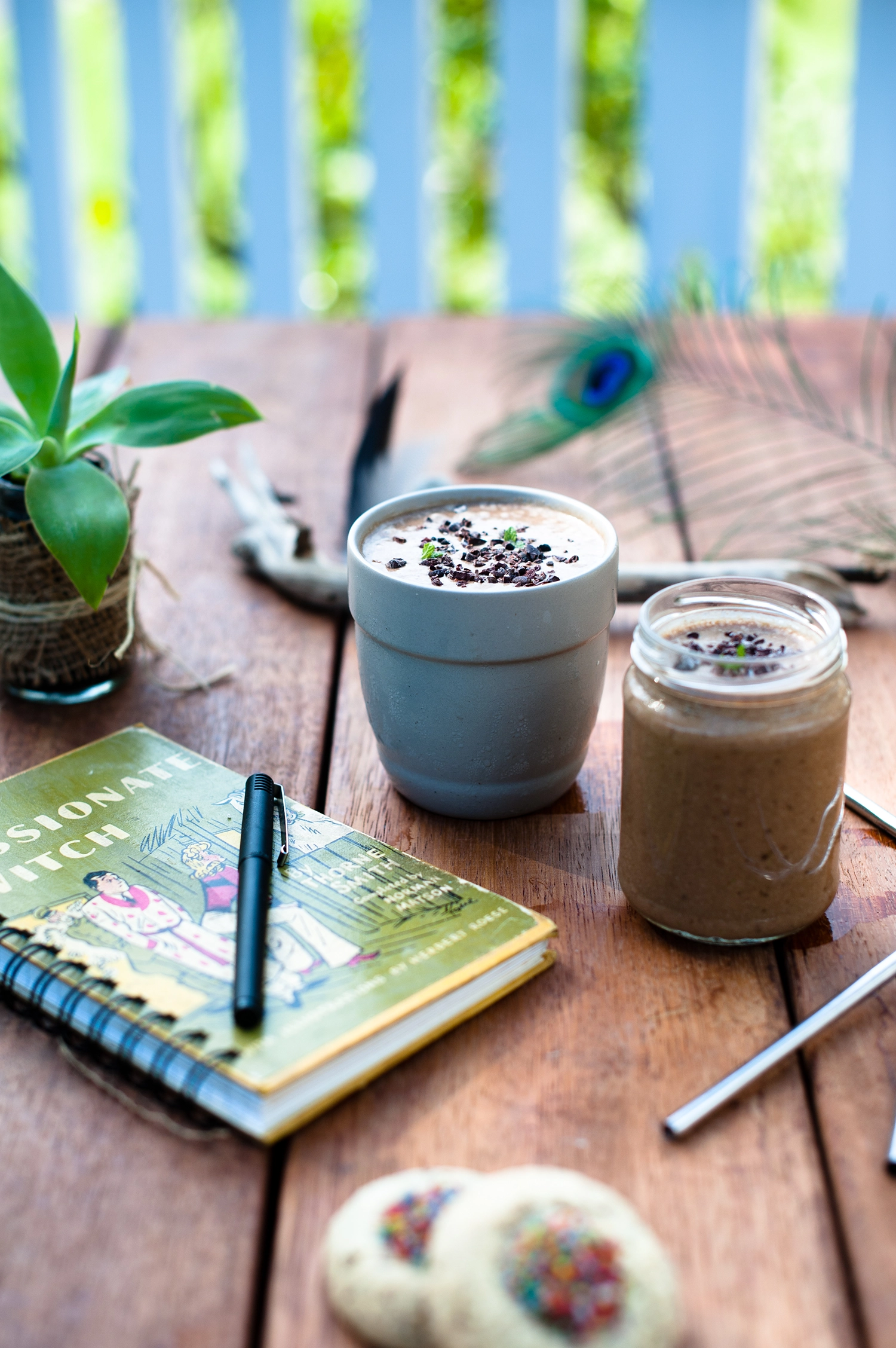 A refreshing, nutrient-rich Mint, Pea, Cacao & Coconut Smoothie. Raw, dairy free and naturally sweet, perfect for breakfast or a nourishing anytime boost.