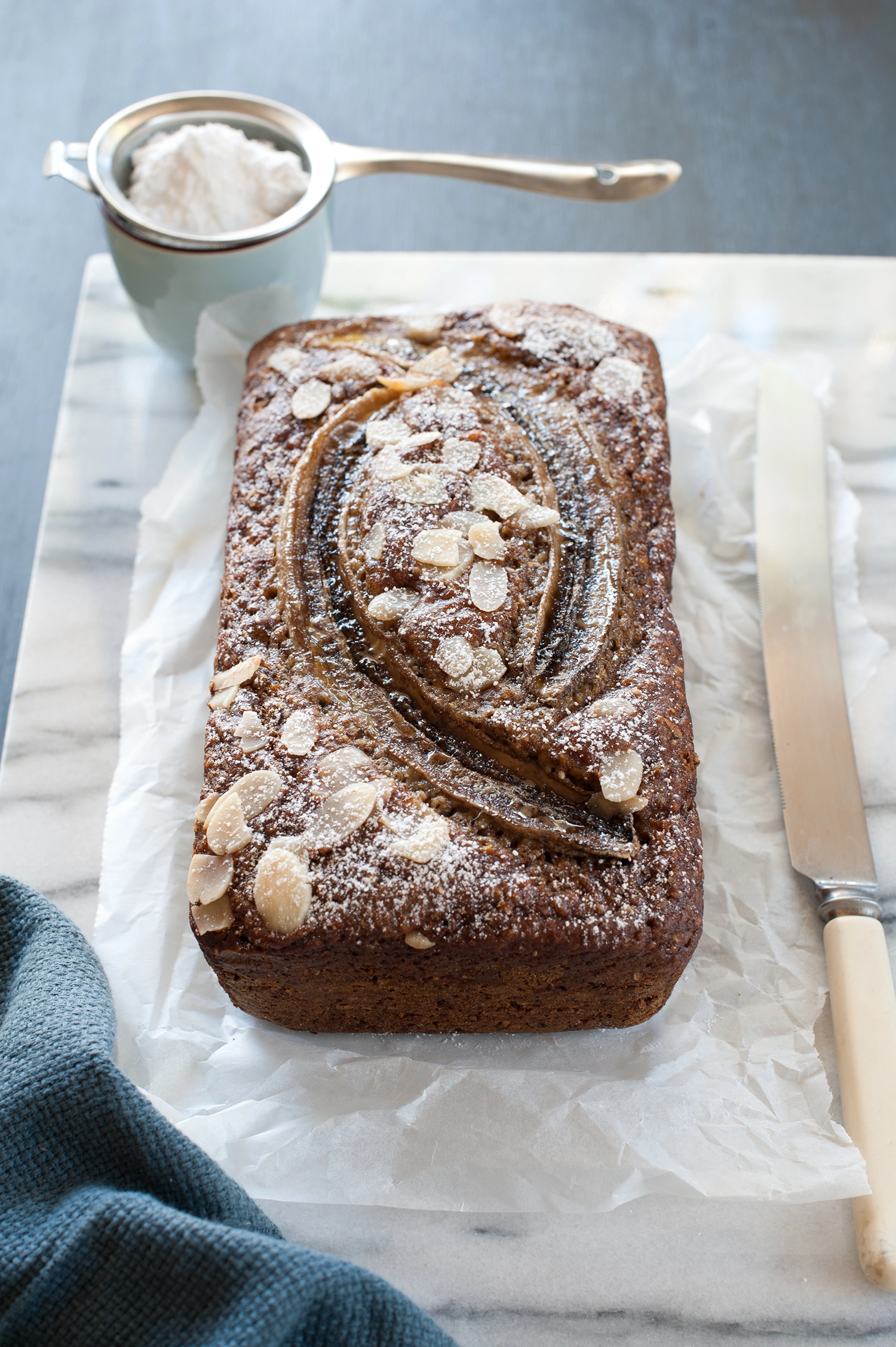 A moist, nutty Banana, Linseed & Chia Bread packed with caramelised banana flavour. Gluten-free, wholesome, freezer-friendly and perfect toasted with butter.
