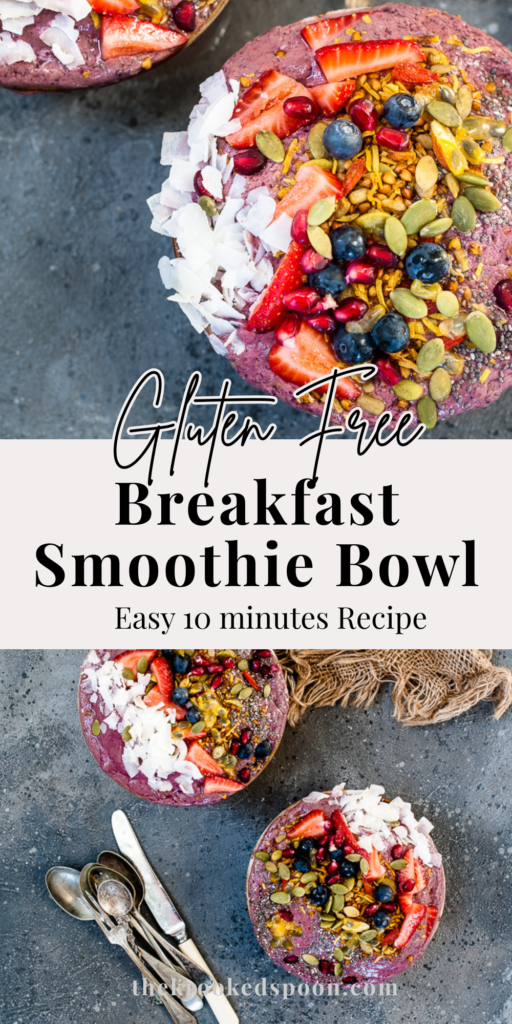 A creamy, breakfast smoothie bowl packed with protein, cinnamon and avocado. Low in sugar, high in nourishment — the perfect healthy summer breakfast.