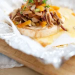 Cider baked brie with middle eastern fruit crumble -oozey gooey delicious
