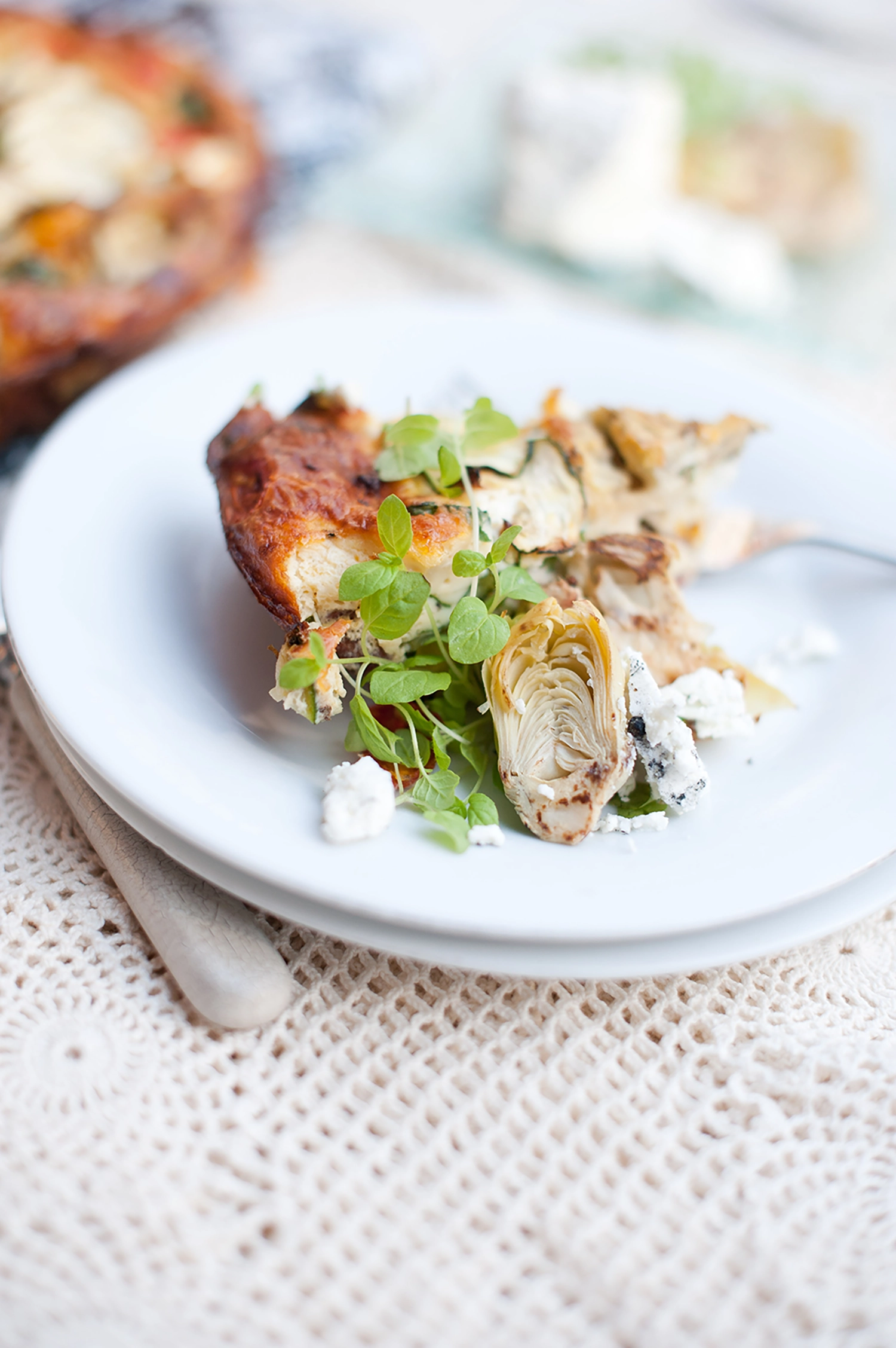 Chorizo, Pumpkin and zucchini Frittata.