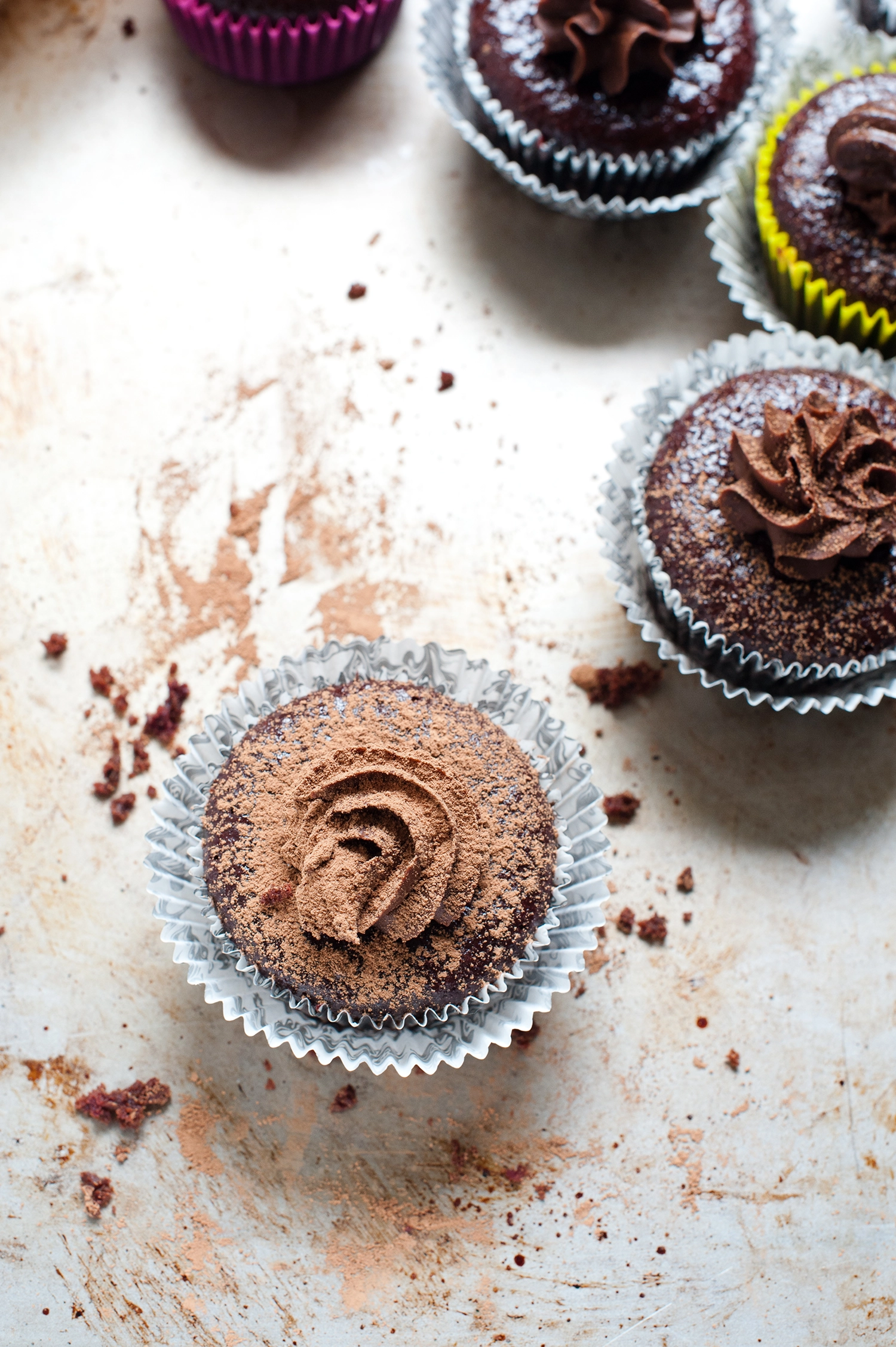 Little Roasted Beetroot and Dark Chocolate Cakes - Gluten Free, Delicious