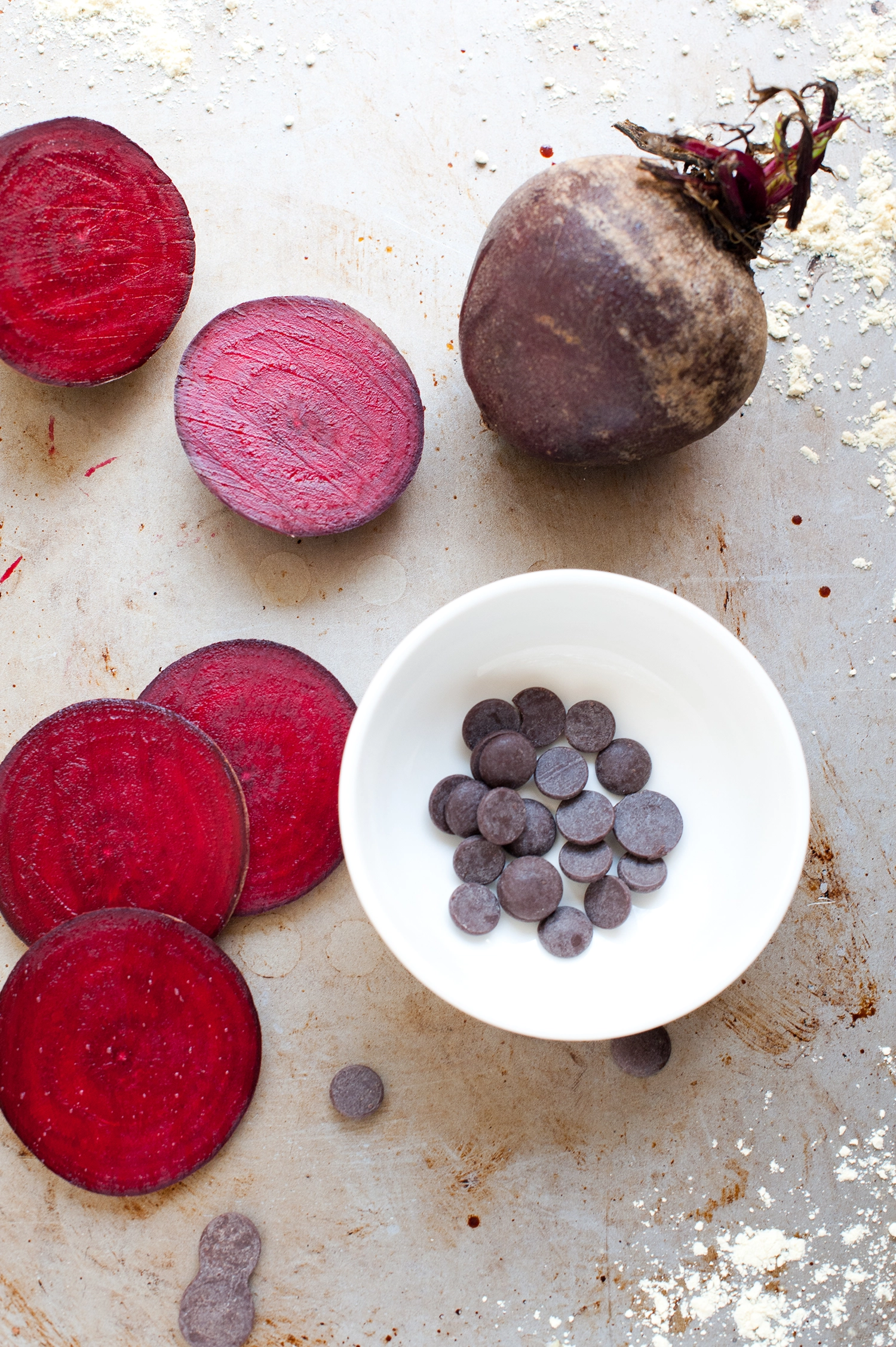 Beetroots and choc chips