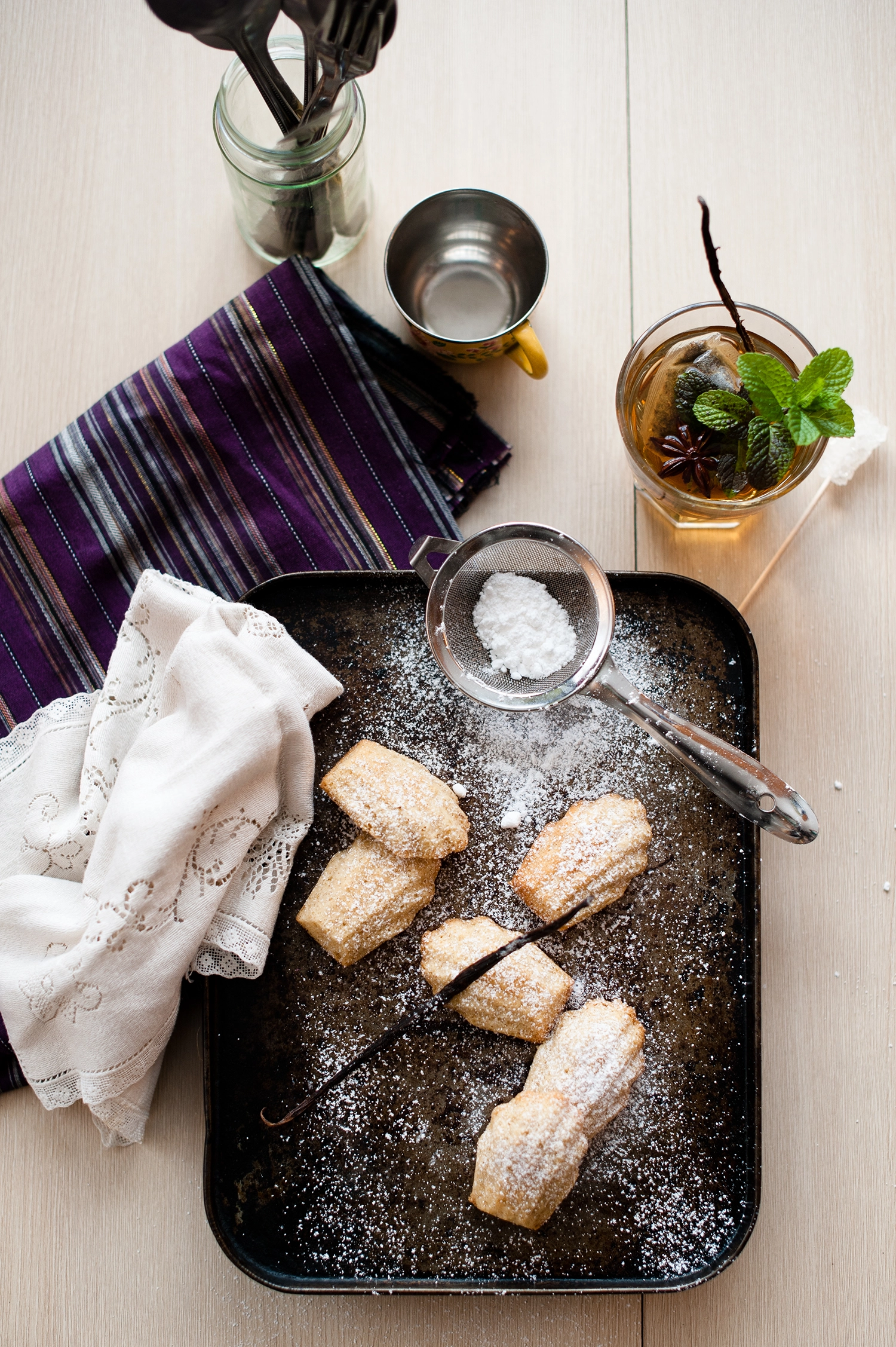 Burnt butter and vanilla bean madeleines
