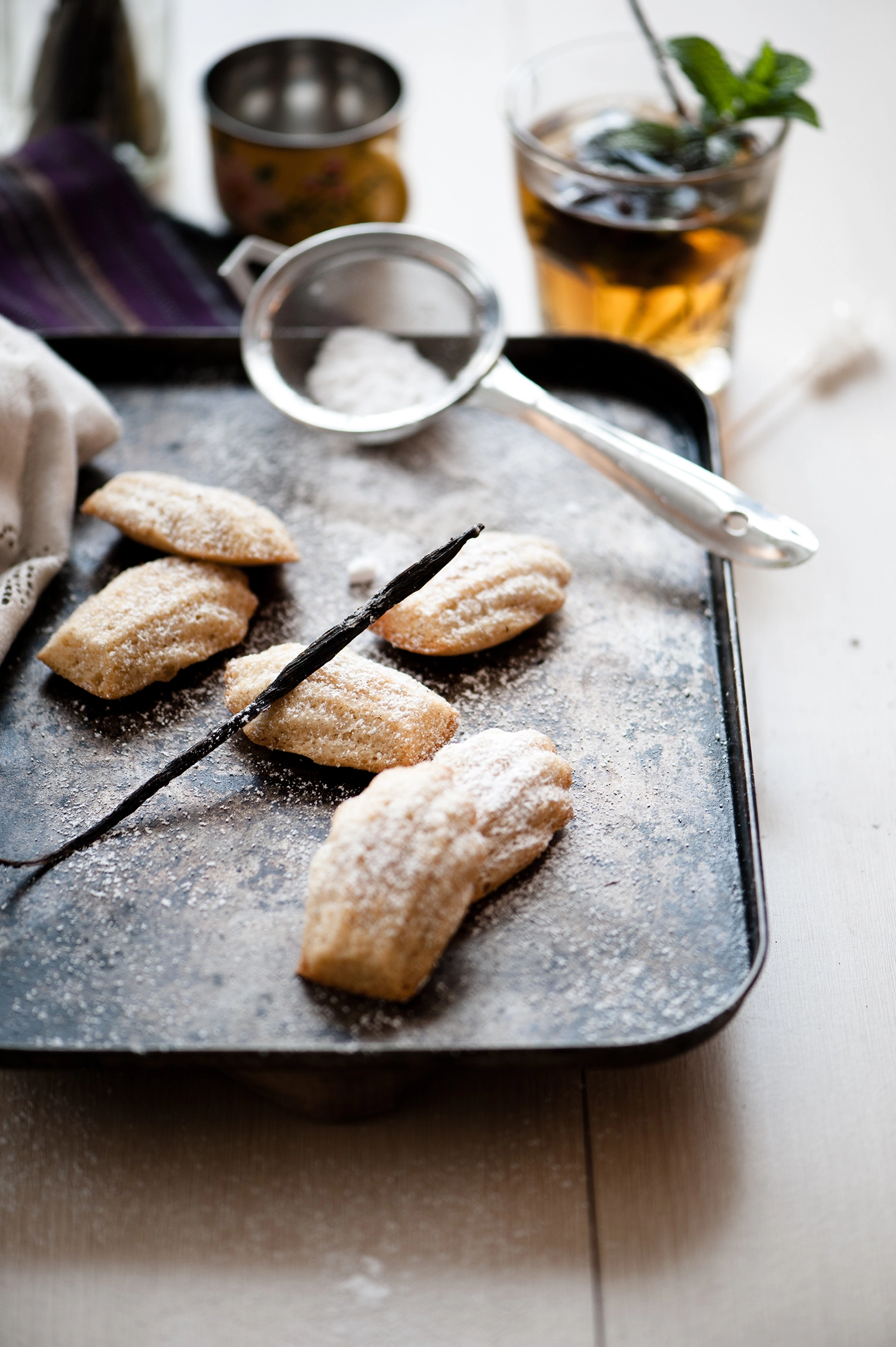 Burnt butter and vanilla bean madeleines