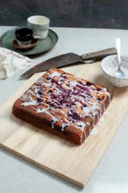 Gluten free Berry Ricotta Cake.