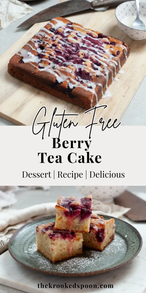 Gluten free Berry Ricotta Cake. pinterest pin