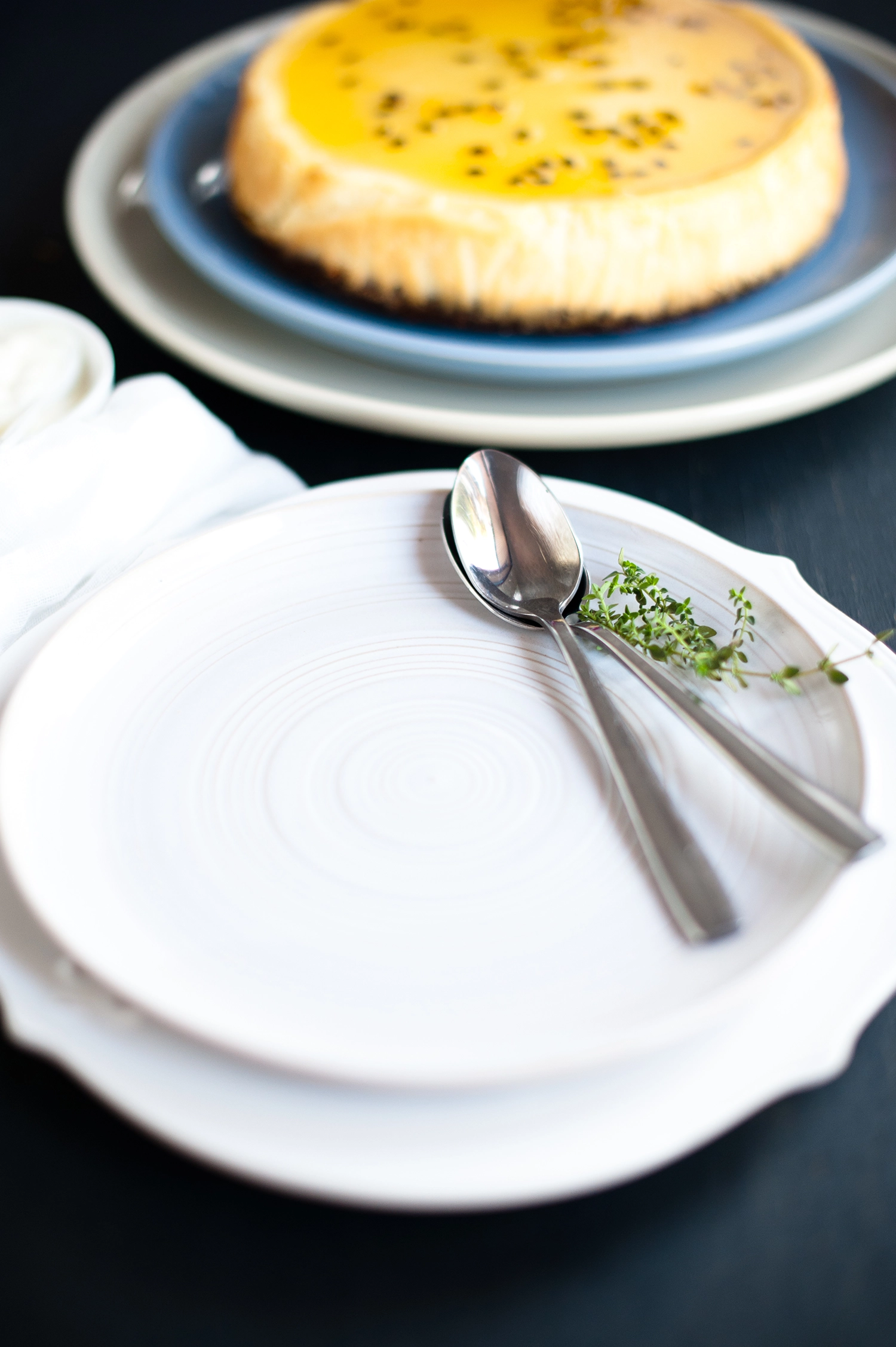 Baked Passionfruit Cheesecake - Gluten free