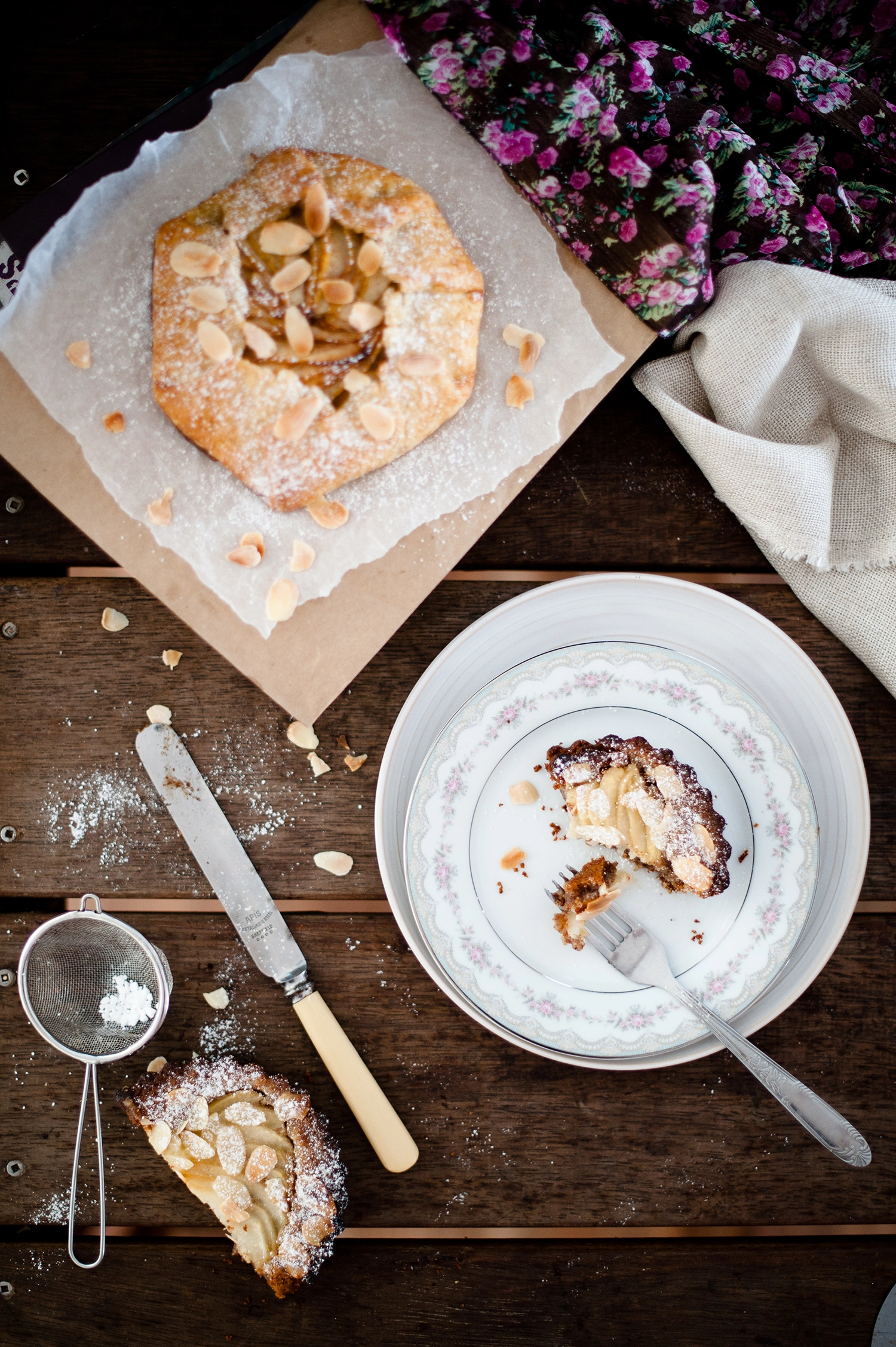 Gluten free Pear and Frangipane Tart