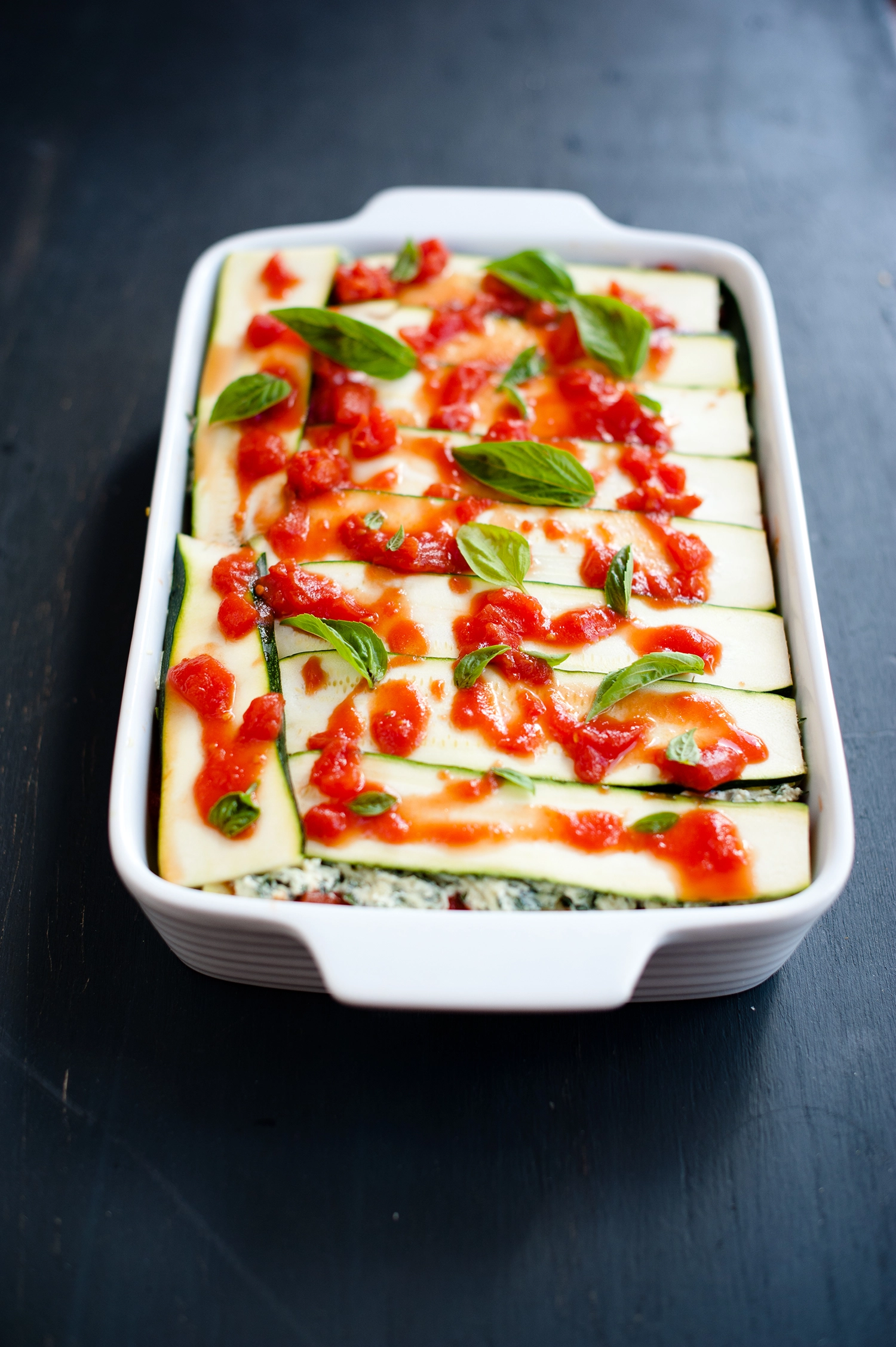 ricotta, kale, pumpkin zucchini lasagne. gluten free recipe.