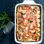 ricotta, kale, pumpkin zucchini lasagne. gluten free recipe.