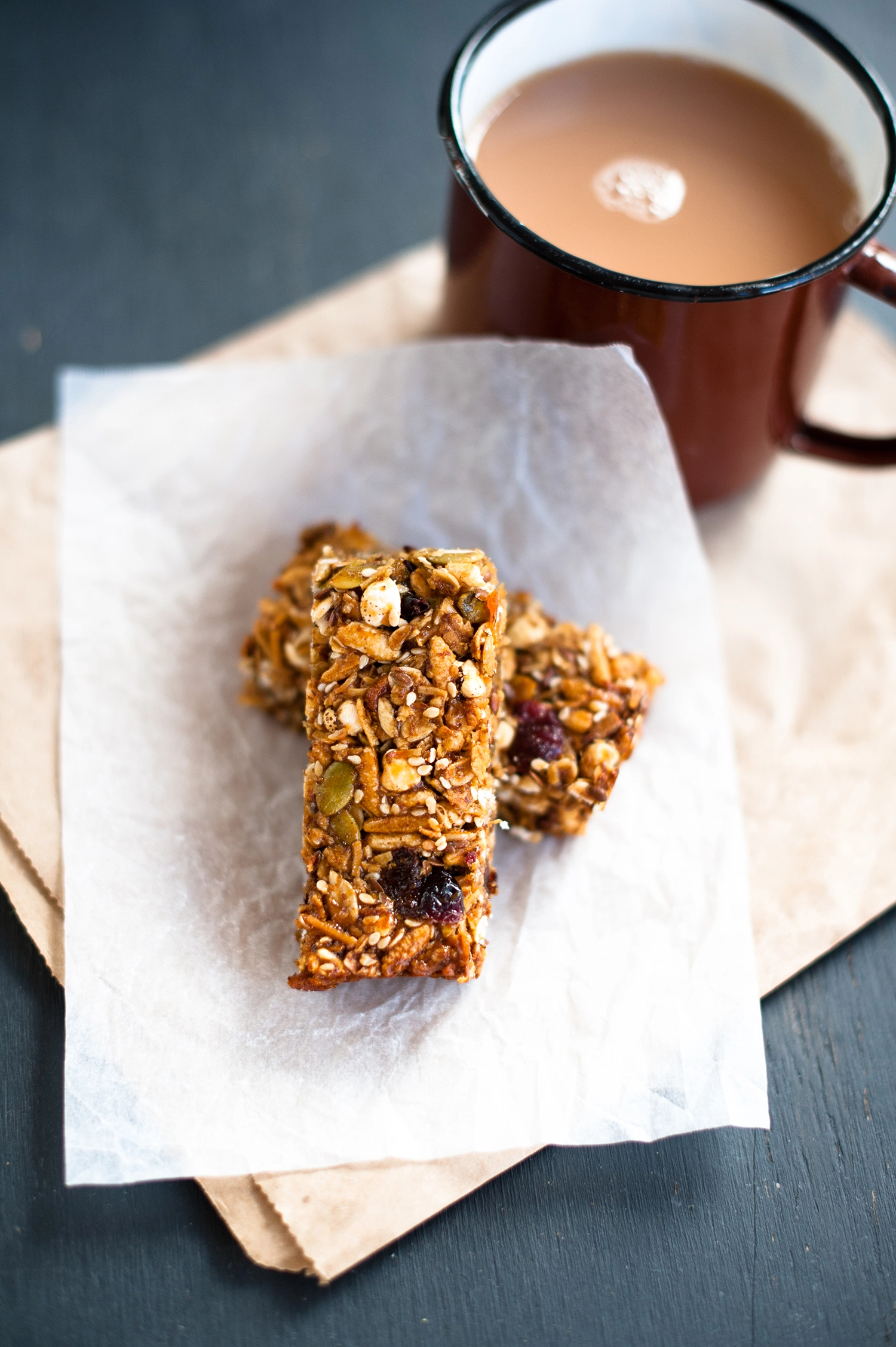 Lime and cinnamon Muesli Bars. Gluten free, Nut free, Refined sugar free. Kid Friendly.