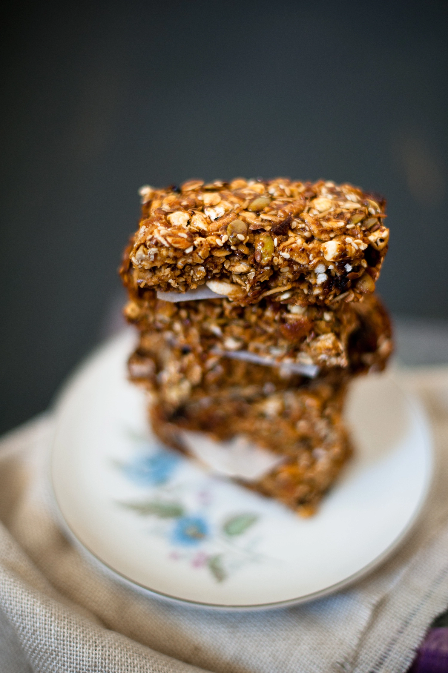 Lime and cinnamon Muesli Bars. Gluten free, Nut free, Refined sugar free. Kid Friendly.