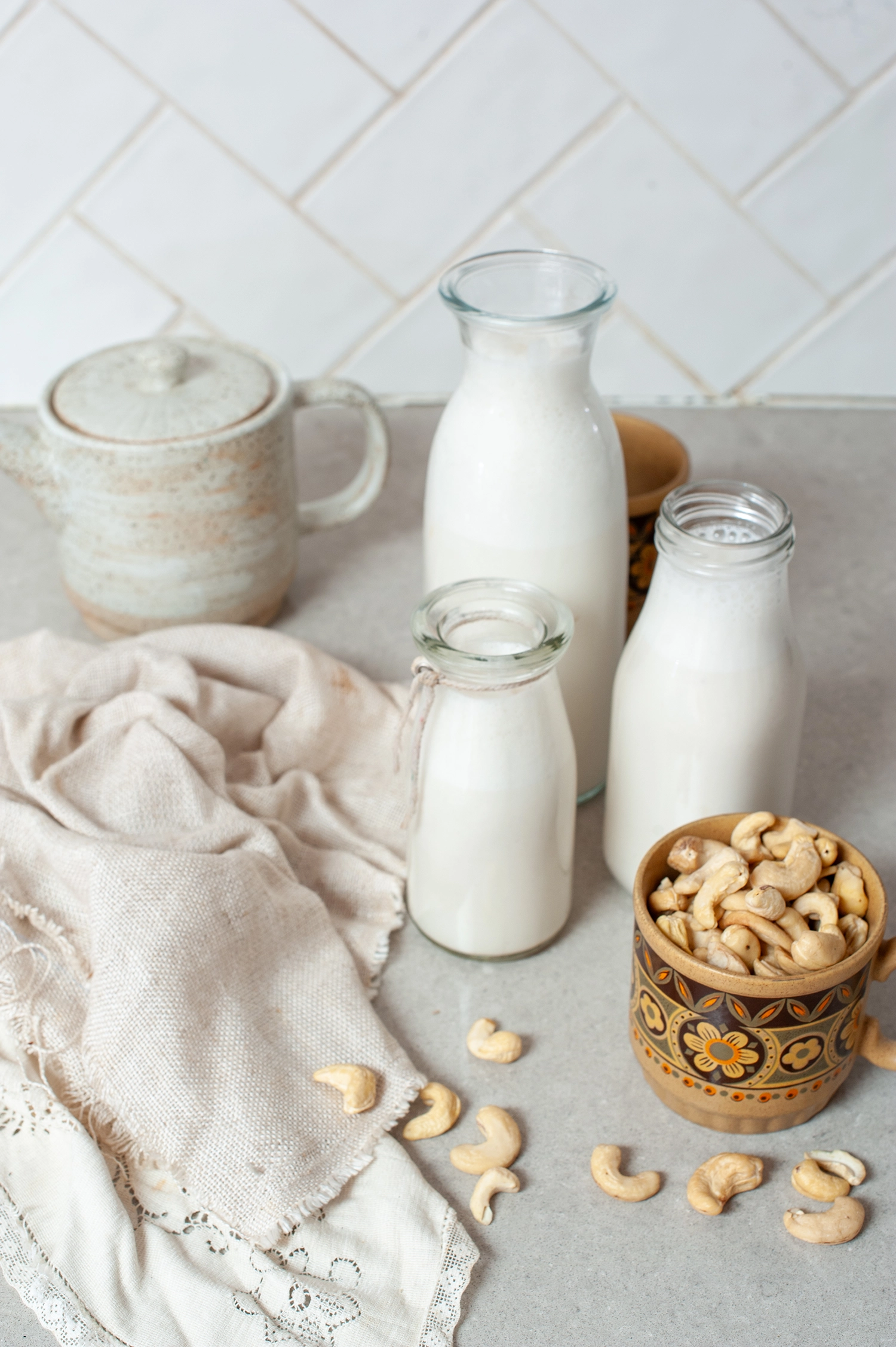 Learn how to make creamy homemade cashew milk in 5 minutes. No straining required. A simple dairy-free milk recipe perfect for coffee, cereal and smoothies.